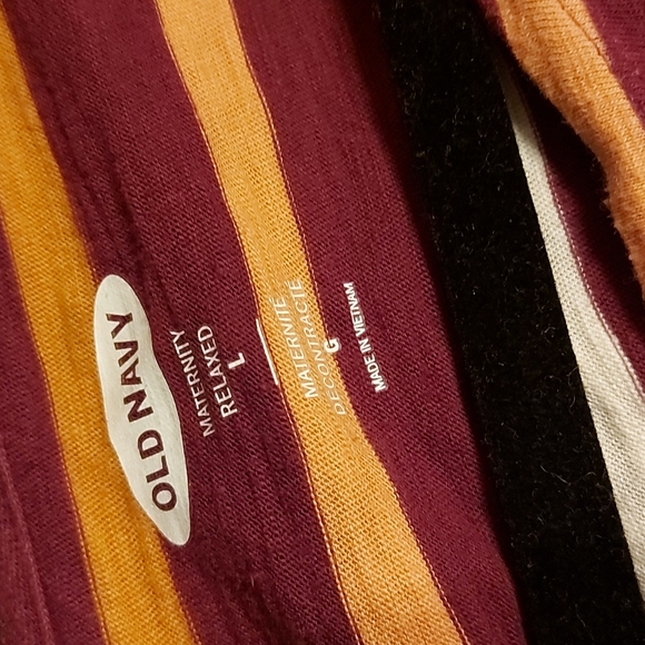 Striped tunic, 3/4 sleeves.Maternity . Old Navy L - Picture 3 of 5